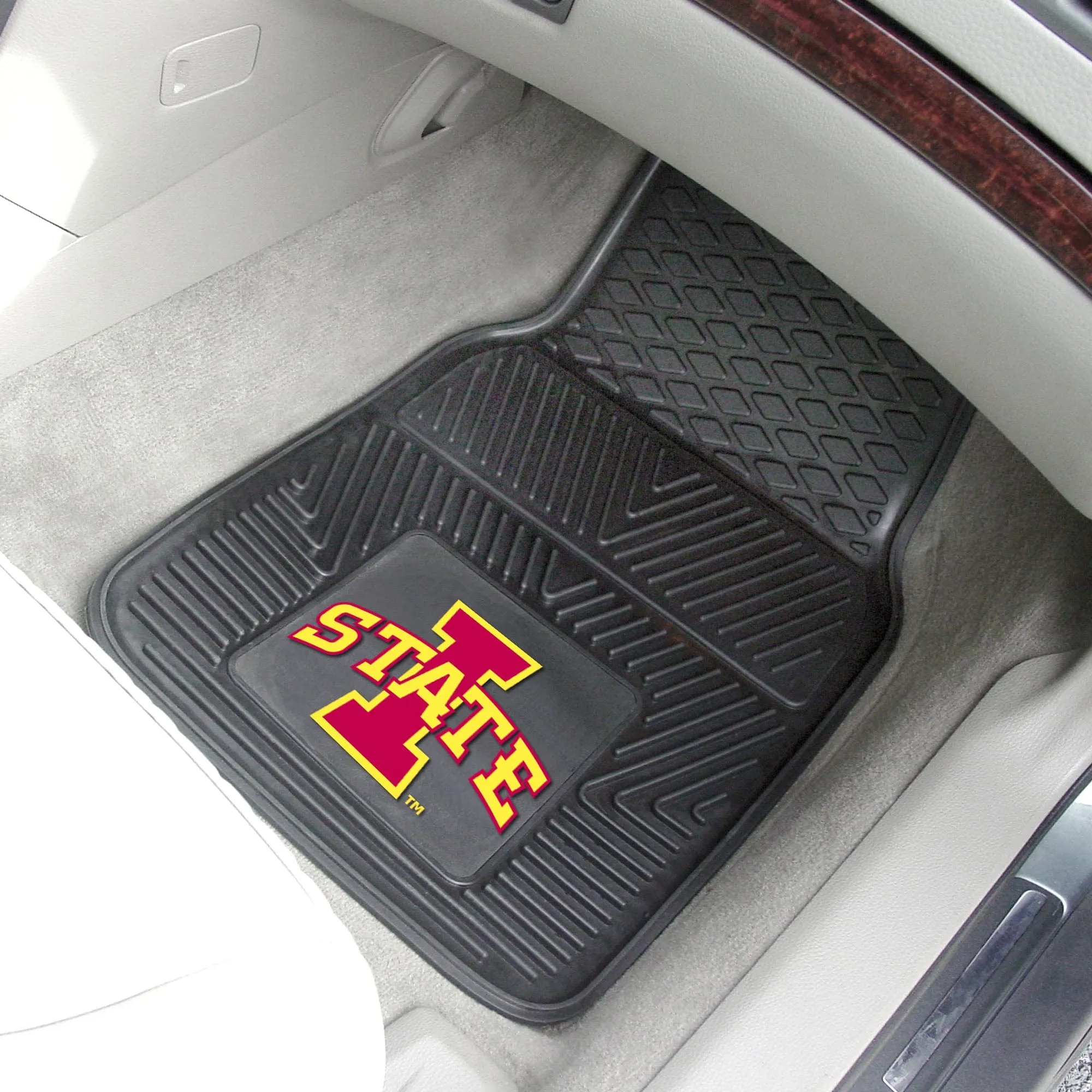 Iowa State Cyclones Heavy Duty Car Mat Set - 2 Pieces