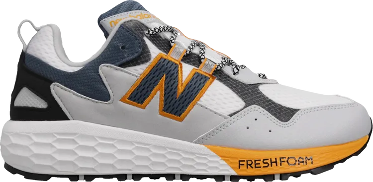 New Balance Fresh Foam Crag Wide 'White Gray Yellow' Sneakers, White